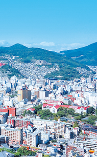 Kwassusi’ red roofs in Higashi Yamate